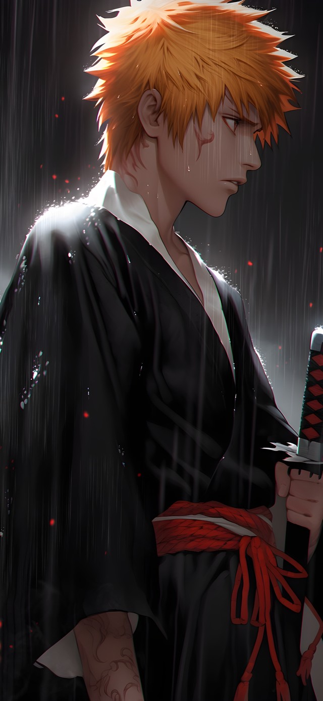 雨中武士