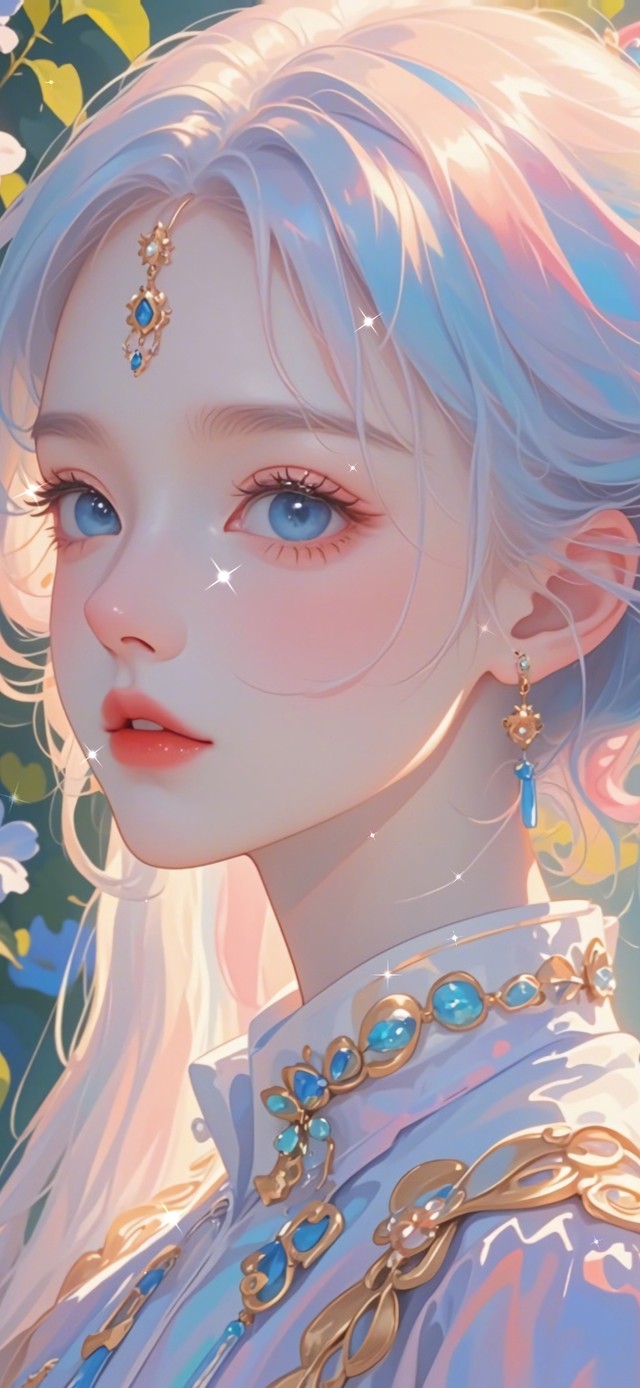 4k 侧颜美人(动漫手机动态壁纸)