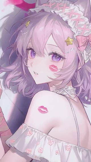 粉毛猫娘