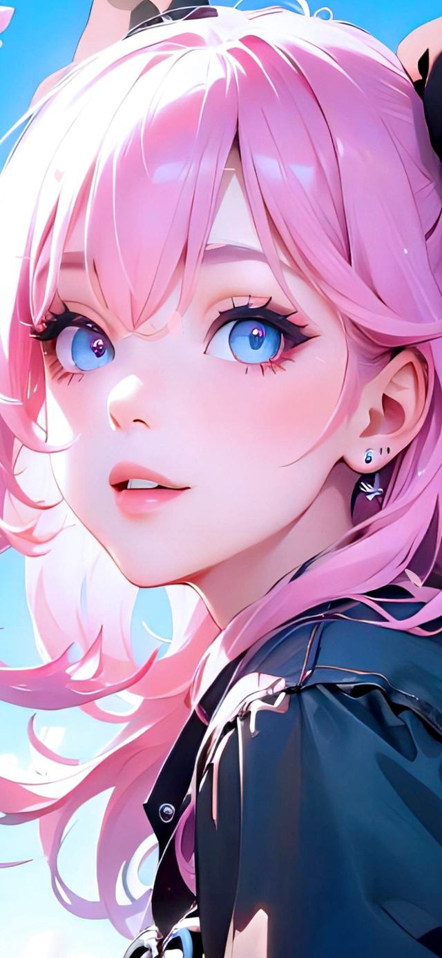 樱花下甜酷女孩