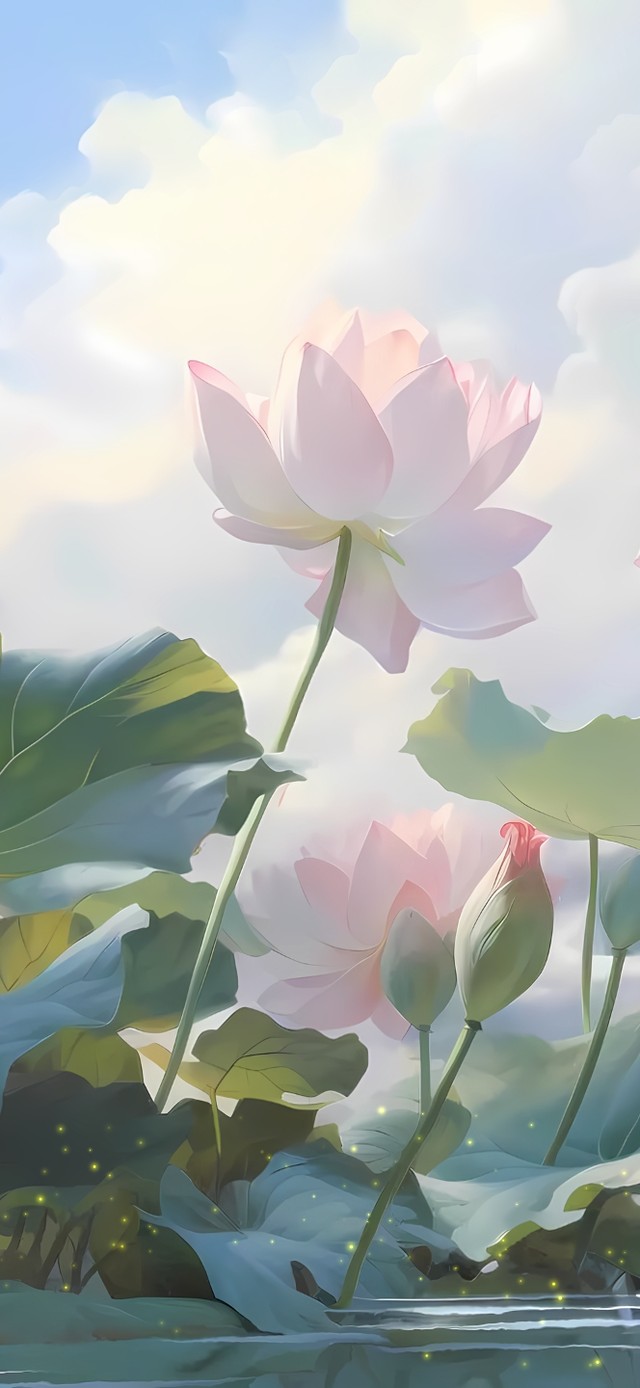 4k幽静荷花（文艺）