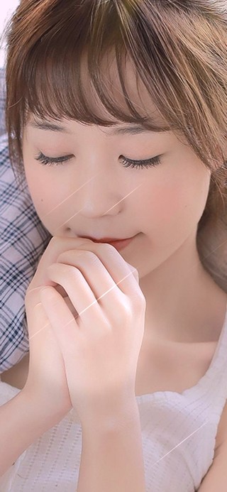 清纯马尾美女