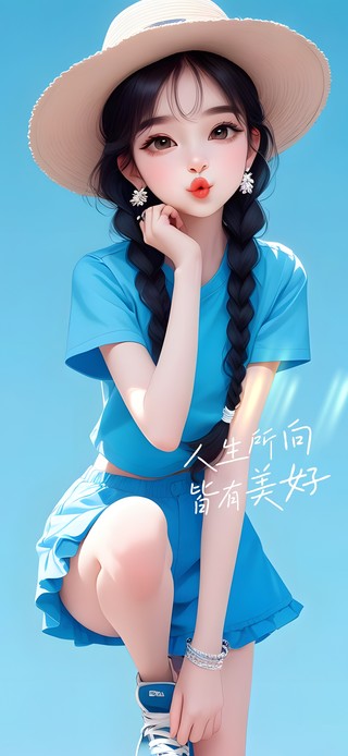 元气少女美女兰朵朵青春活力08