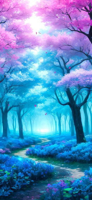 樱花树林