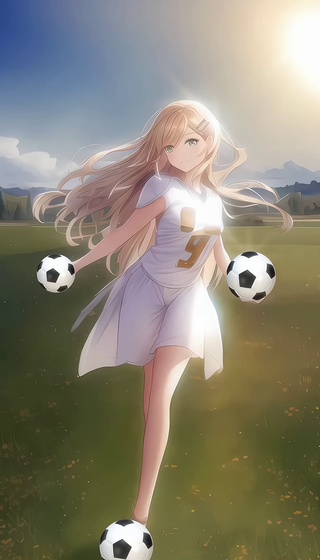 性感足球美少女