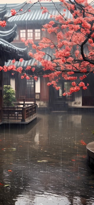 寂静雨天