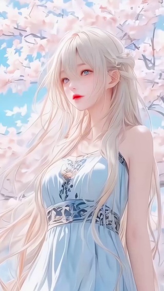 唯美治愈清纯气质樱花美少女