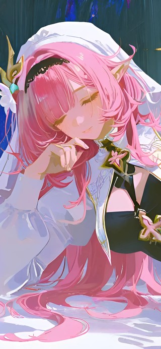 爱莉希雅-黑丝修女制服美女