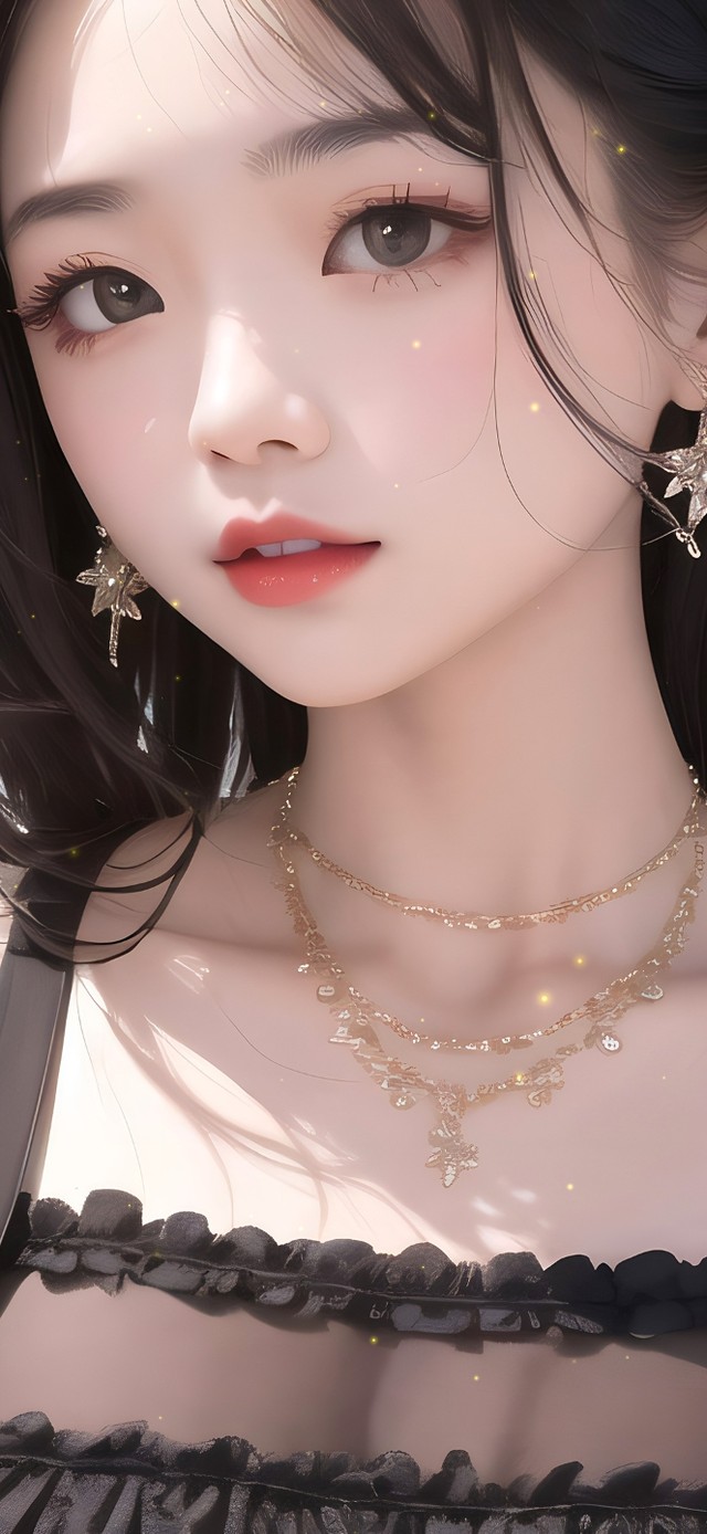 海边黑丝美女