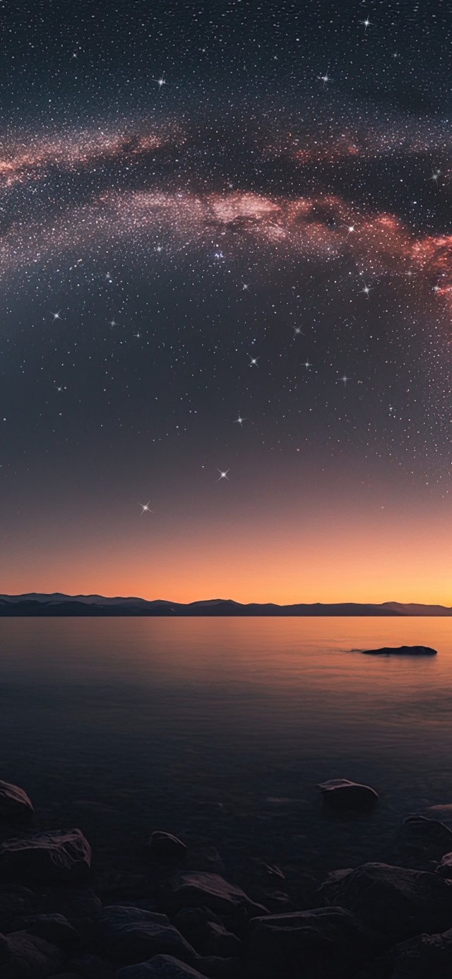 星空下的贝加尔湖