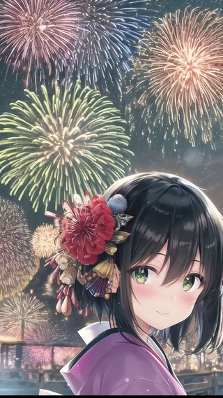 唯美烟火少女