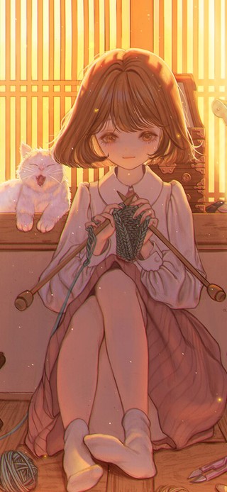 温馨房间少女