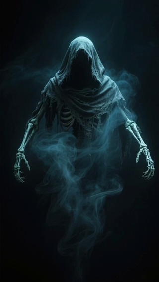 黑袍子骷髅幽灵