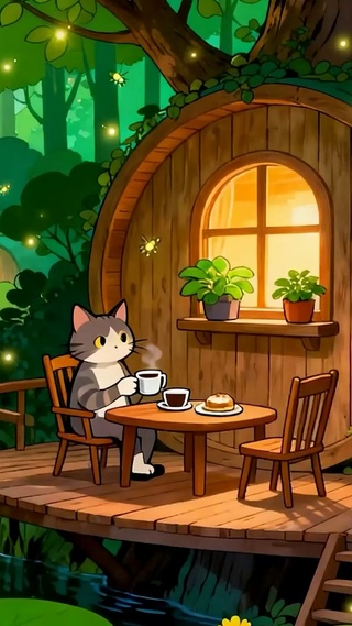 休闲猫咪