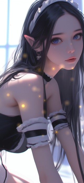 云鬓峨峨，修眉联娟