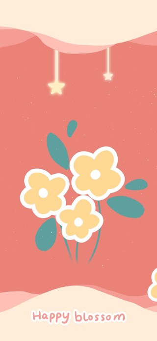 黄色花花