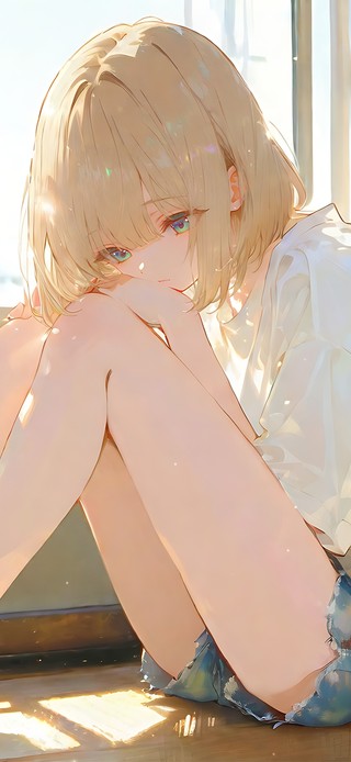 午后房间少女与猫