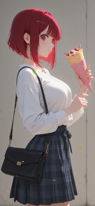 街道雪糕少女