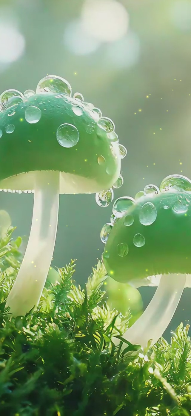 绿色蘑菇