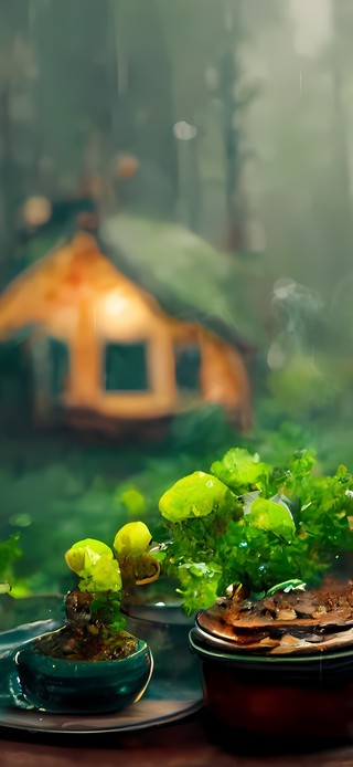 4k温馨雨季森林