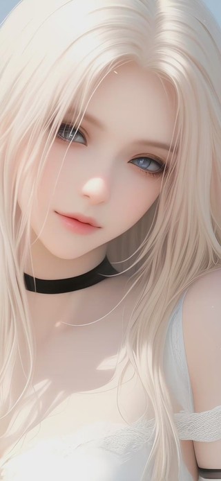 4K可爱唯美金发女孩