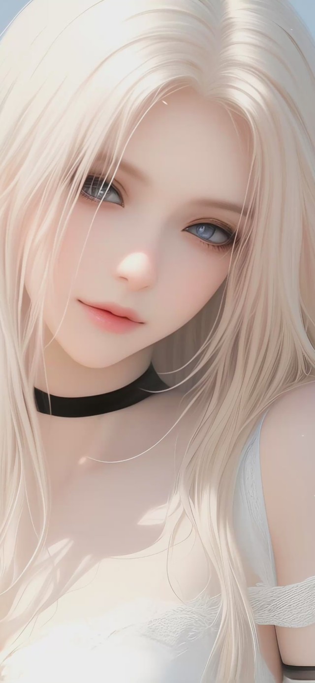 4K可爱唯美金发女孩