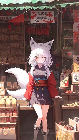 狐耳杂货铺少女