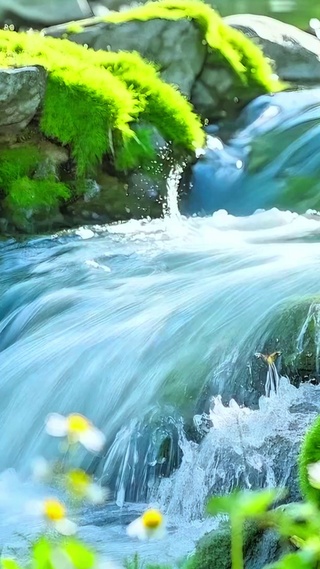 治愈小溪流水4K