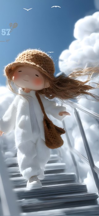 晴空，云端追梦。