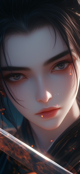 4K 帅气女侠 古风美女 火系