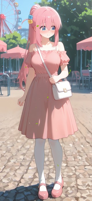 夏日粉发少女