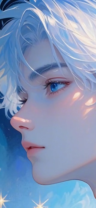 花漾壁纸|银发清冷少年