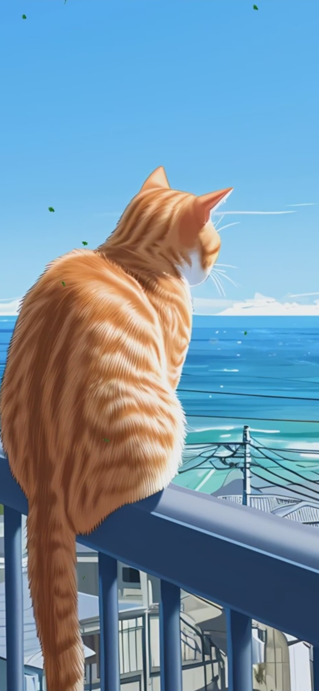 阳台猫咪