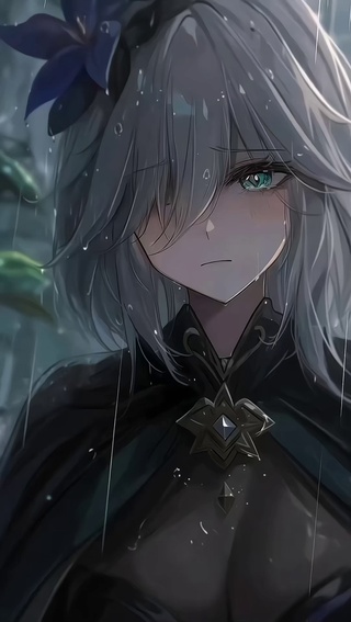 原神伤感雨天芙宁娜4K高清