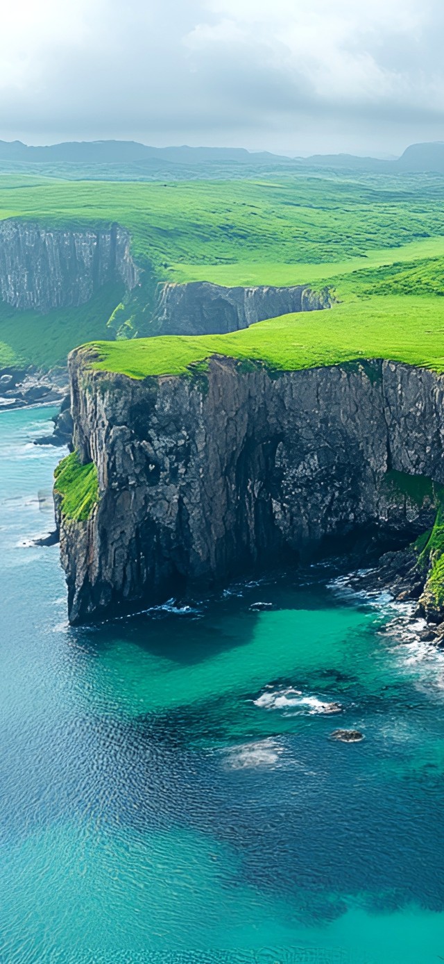 蓝绿海岸(风景手机动态壁纸)