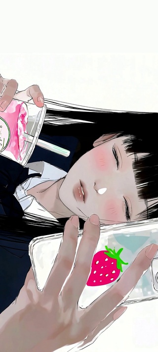 午後の苺泡-纯白