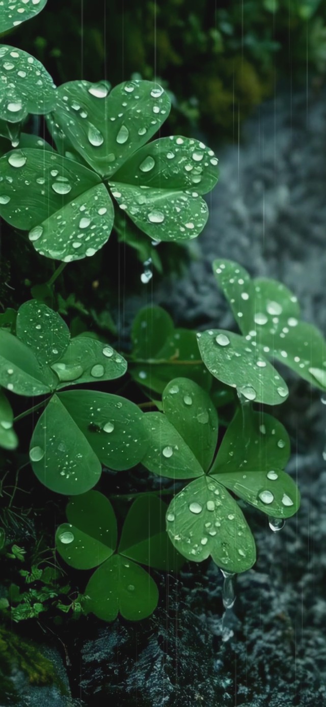 雨中三叶草