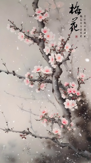 傲雪寒梅