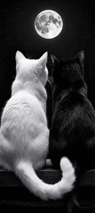 两只猫 4k