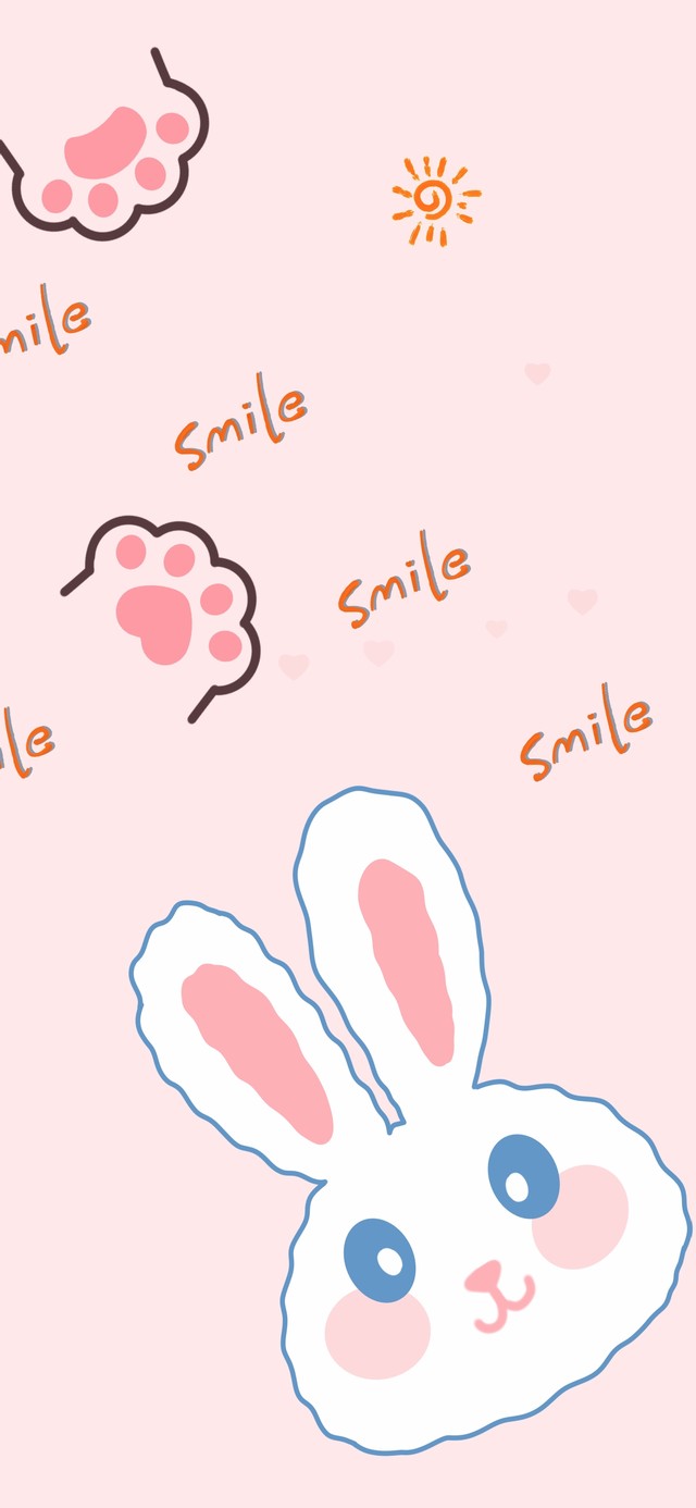 可爱微笑卡哇伊小兔