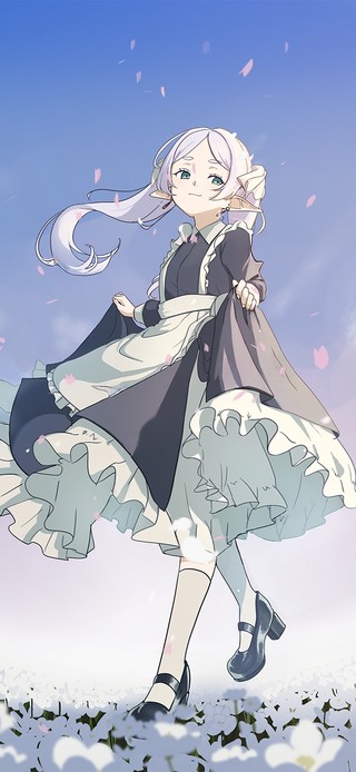 唯美花海少女