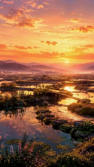 落日山河