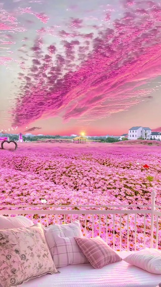 浪漫美丽的花海