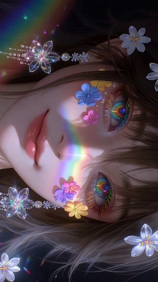 花颜彩虹星眸