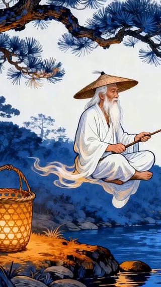 古风休闲钓鱼