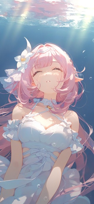 唯美水下女孩