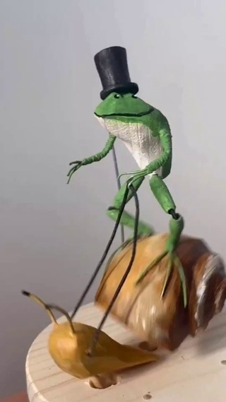“青蛙骑蜗牛”