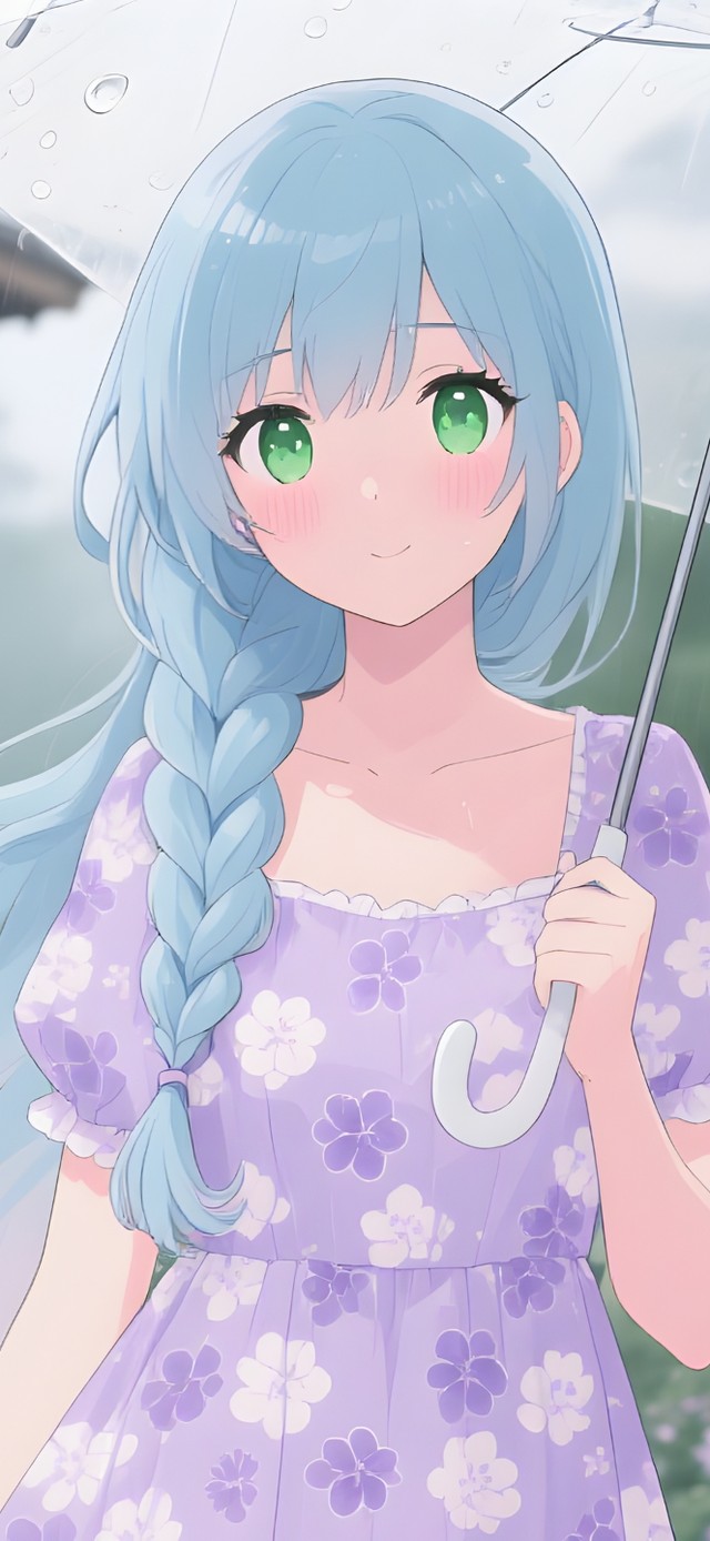 雨天花园女孩