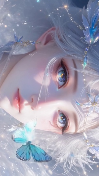 眼睛里有星星灵动美女