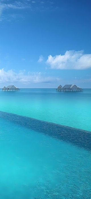 4k蓝色的大海